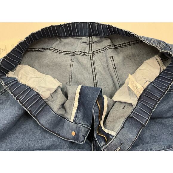 New with Tags Soojun Jeans 44"x32" Men's "Blue" Comfort Stretch Elastic Waist - Picture 6 of 11